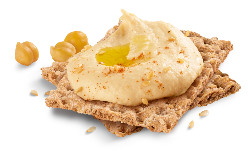 Chick'O Peas Hummus op Toast