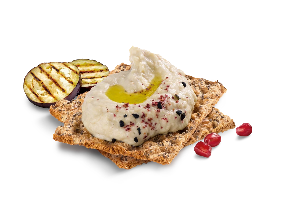 Chick&amp;#39;O Peas Baba Ganoush op Toast